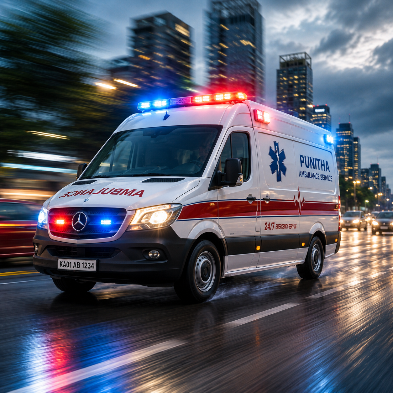 Punitha Ambulance Service ambulance fleet