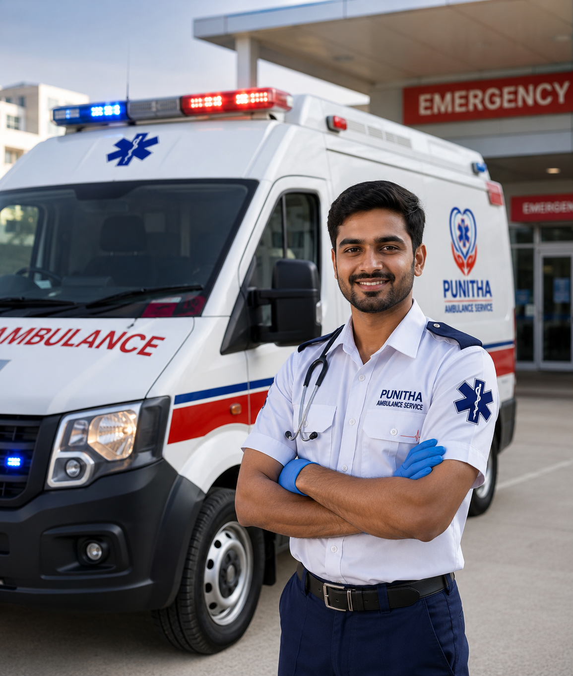 Punitha Ambulance Service paramedic team
